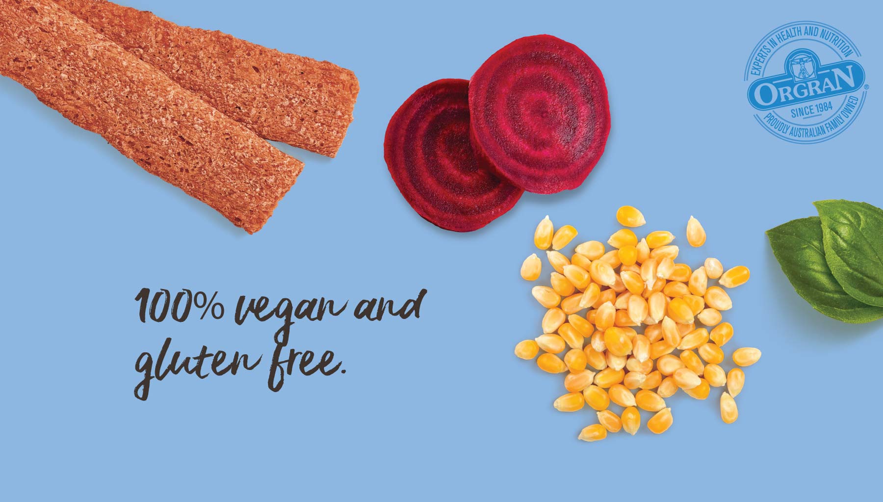 100% vegan and gluten free.