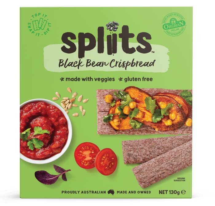 Spliits Black Bean Veggie Crispbread